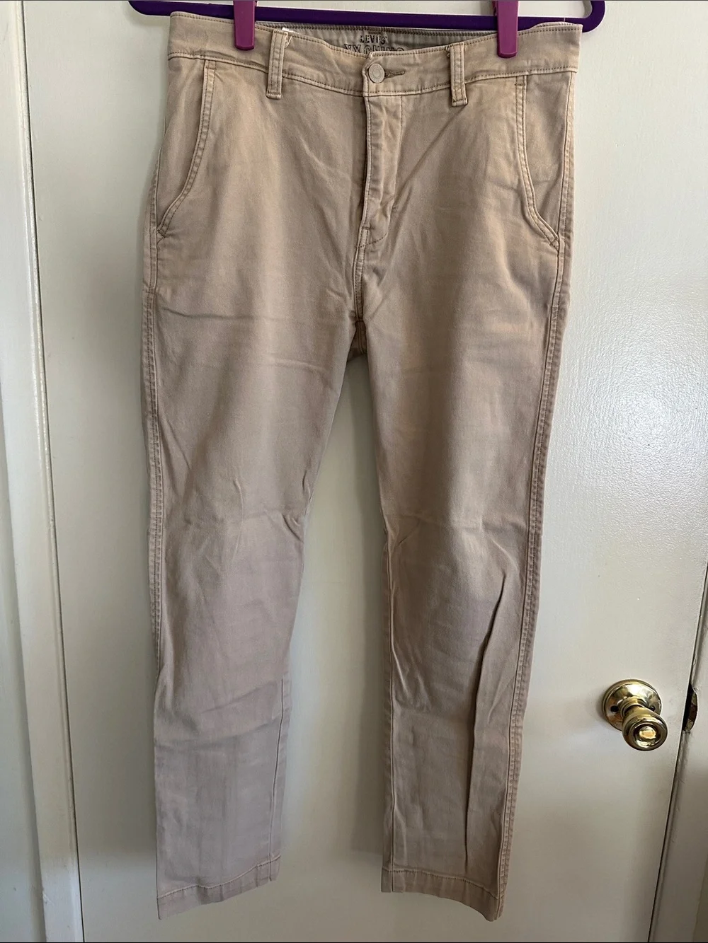 Levi's Beige Slim Taper Chino Pants